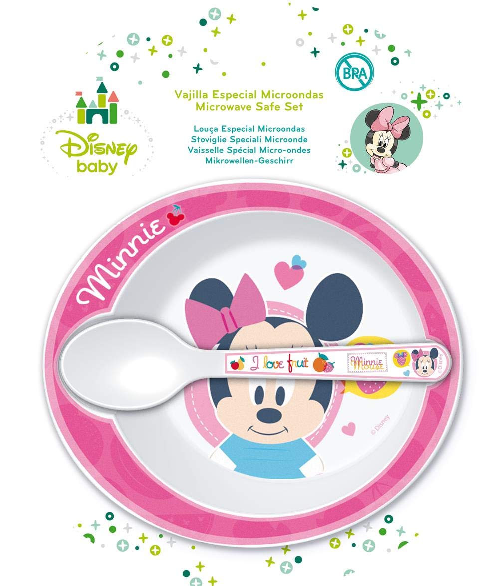 Winnie The Pooh - Set Microondas 2 Piezas Disney Baby Minnie rosa ...