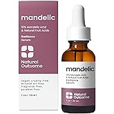 Mandelic Acid Serum 10% | Anti-Aging AHA Facial with Hyaluronic Acid | Targets Fine Lines, Dark Spots, and Wrinkles | Clarifies Acne and Stimulates Natural Collagen Production | 1 Oz Natural Outcome