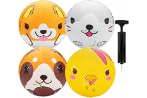 SCS Direct Gaga Ball Playground Balls (8.5 inches) w Air Pump- Durable Rubber Pack for Recess Dodgeball, Kickball, Gagaball O