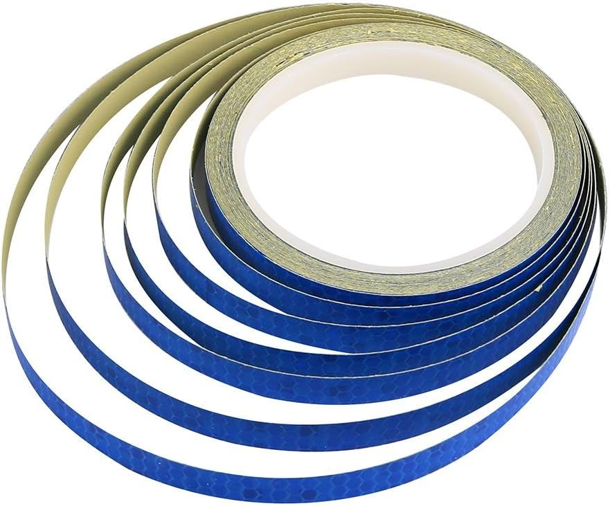 VGEBY 2 Rolls Bicycle Reflective Tape, Self-adhesive Waterproof Bike Wheel Rim Stickers Reflector with Adhesive Backing - Image 3