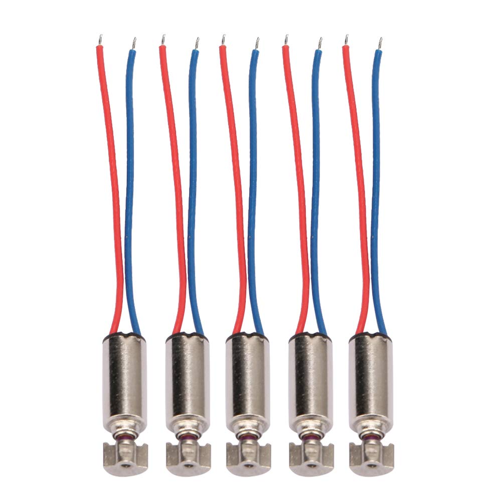 5pcs Micro Vibrating Motor 3V 44000rpm Powerful Small Electric Motor, Strong Vibration, Low Noise, Low Power Consumption