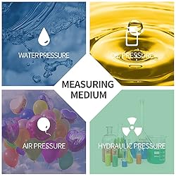 ELECALL 300psi Silicone Oil Filled Pressure Gauge