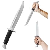 Kendane 13.5" Halloween Fake Rubber Knife | Halloween Cosplay Knife Prop,Martial Arts Safe Practice Knives,Plastic Halloween Decorations