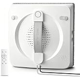 BOJUK Window Cleaning Robot, 5000Pa Sauction with 4 Water Spray, 10-Stage Protection System, Intelligent Path Planning, 3 Cleaning Modes, Edge Detection for High Glass