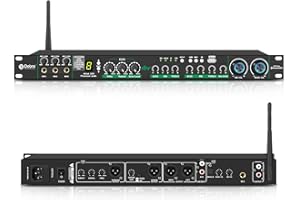 D Debra Audio E270 Professional Digital Pre-stage Effect Anti-howling Audio Processor with 48 bit DSP Effect Echo USB MP3 Bluetooth Optical For House Karaoke, Stage, Performance (E270)