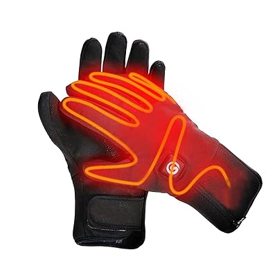 Heated Gloves Electric Hand Warmer Rechargeable Powered Li-ion Battery up to 6 Hours, Snow Winter Warm Outdoor Cycling, Motorcycle, Hiking, Snowboarding,Men Women