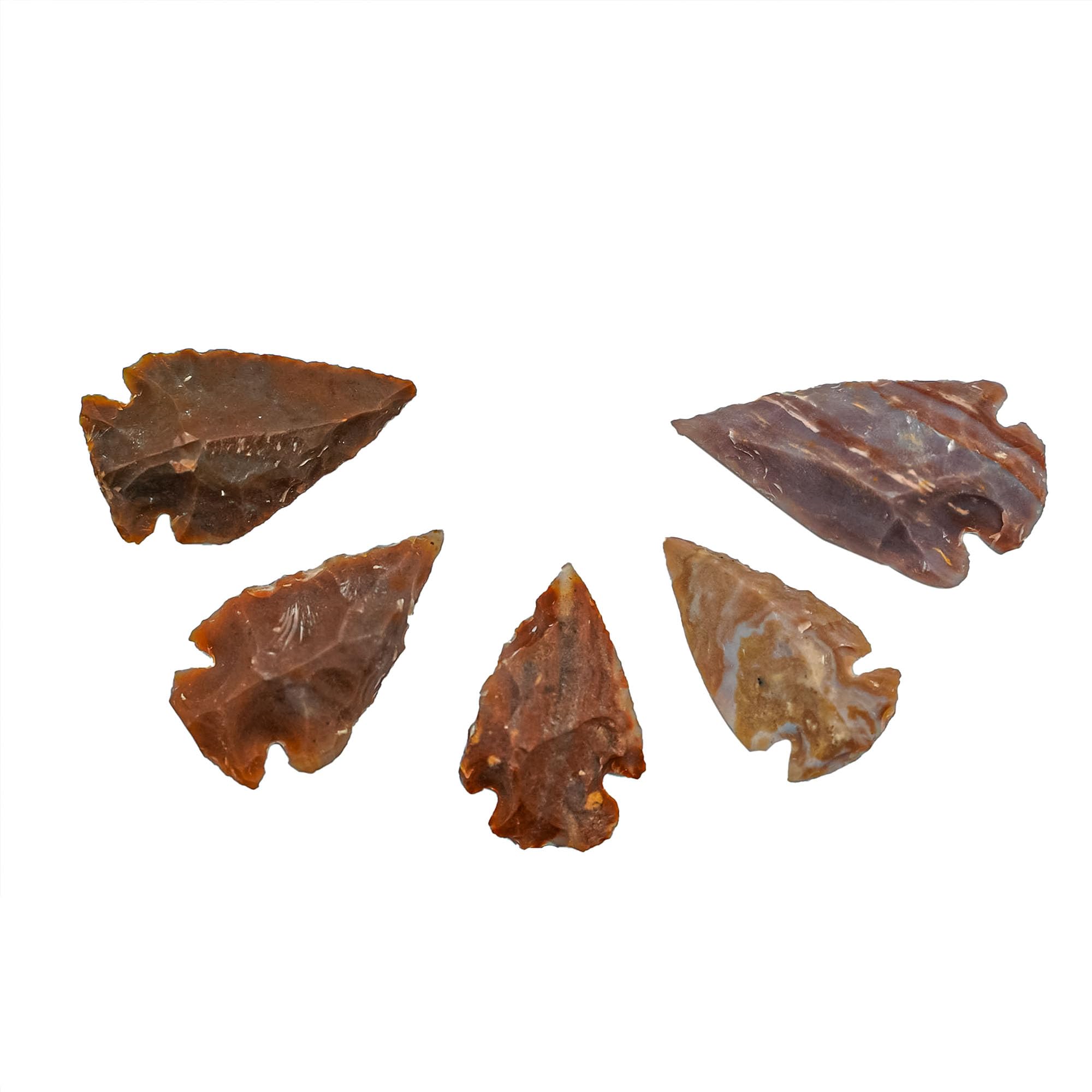 Lord of Battles Medieval Flint Arrowhead (1"-10" Size) | Crystal and Healing Stone Flint Rock Arrow Heads for DIY Project Craft Point Jewelry Making