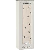 Ely's & Co. Muslin Swaddle Blanket 1-Pack for Baby Boy, 100% Cotton Muslin Extra Large Swaddle Receiving Blanket, 47”x47” (Blue Cherry)