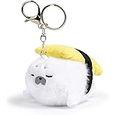 Adorlynetty Sea Otter Plush Keychain Toys Cute Sushi Seal Stuffed Animals Pendant for Backpack