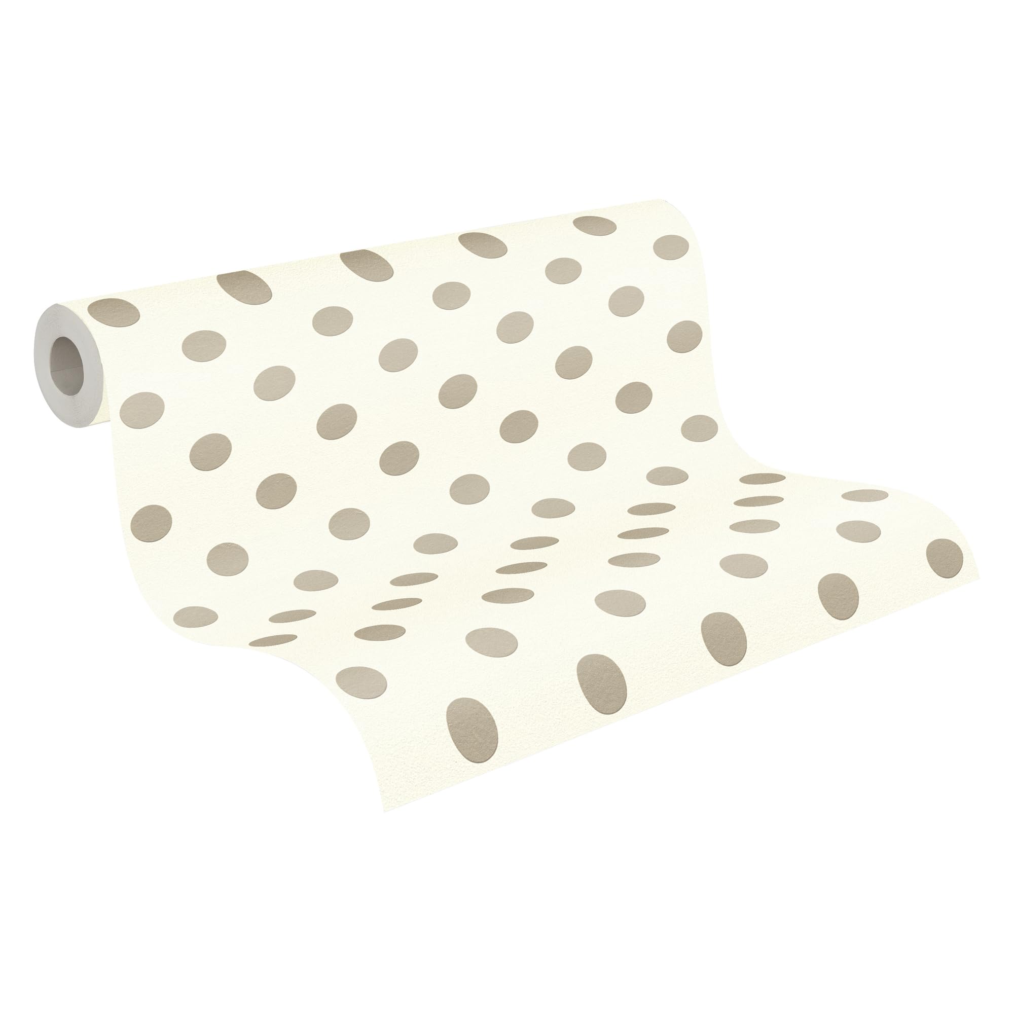 A.S. Création Boys & Girls 6 Non-Woven Wallpaper Polka Dots 10.05 m x 0.53 m Beige Pink White Made in Germany 369341 36934-1
