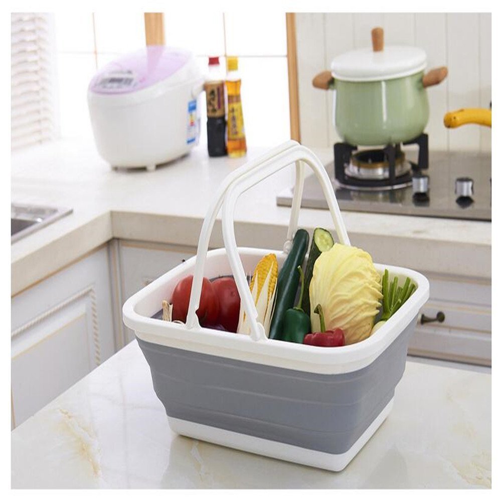 Dunlop Foldable Storage Basket Polypropylene / TPR Assorted Colours