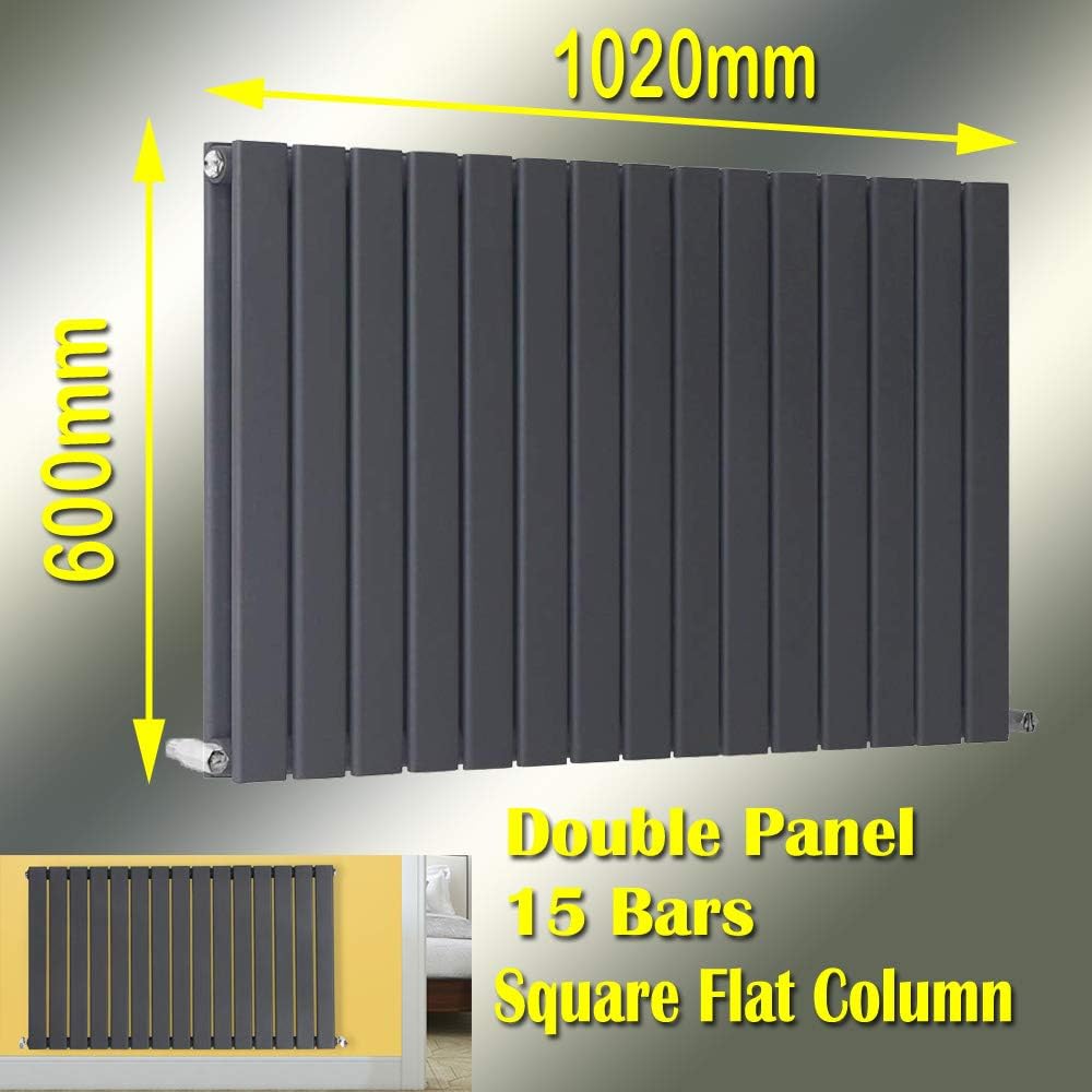 Towel Warmers Home Kitchen 1000mm X 450mm Towel Rail Radiator Towel Warmers Heating Heated For Bathroom Kitchen Anthracite Gery Single Flat Panel Radiators 9 Bars 1618 But