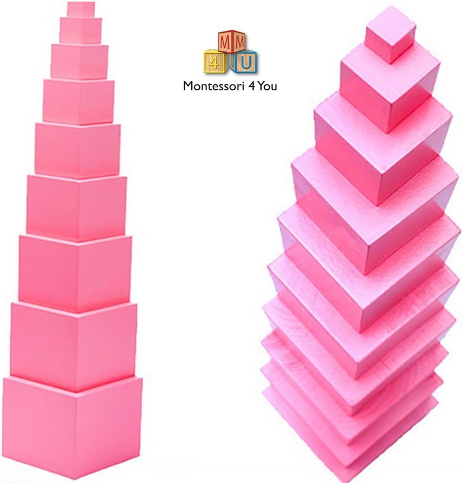 Material Montessori, Torre Rosa