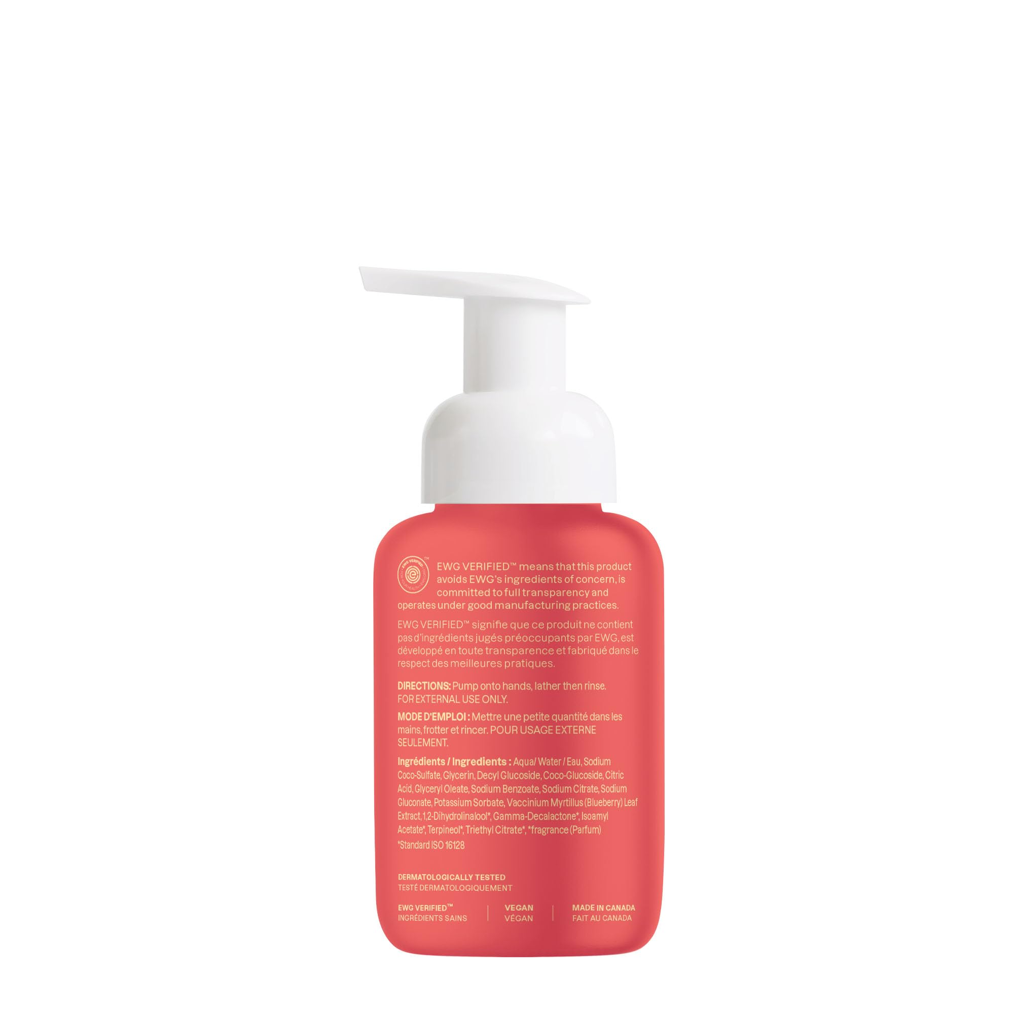 ATTITUDE Foaming Hand Soap for Kids, EWG Verified, Dermatologically Tested, Plant- and Mineral-Based Ingredients, Vegan, Mango, 10 Fl Oz