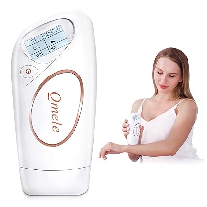 Qmele IPL Geräte Haarentfernung Laser mit 500.000 Blitzen Dauerhafte IPL Haarentfernungsgerät für Körper, Gesicht, Bikini und