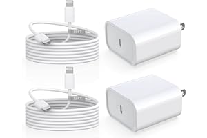 Matsusho iPhone Charger Fast Charging 10 FT, 2 Pack 20W USB C Wall Charger Block with 10FT Long Type C to Lightning Fast Charging Data Sync Cable Compatible for iPhone 14 13 12 11 Pro Max XS XR X iPad