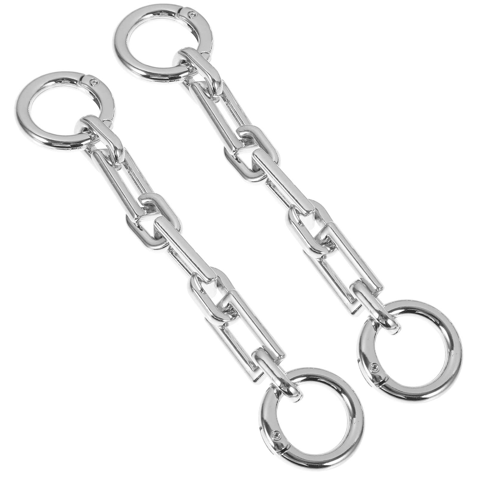 TEHAUX 2pcs Stylish Alloy Purse Chain Extender for Handbag Replacement DIY Bag Strap Chain Easy Install Shiny Appearance for Crossbody Shoulder Wear