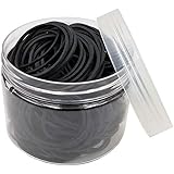 Black Rubber Bands,200pcs Elastic Bands Sturdy Rubber Band for School Home and Office Use