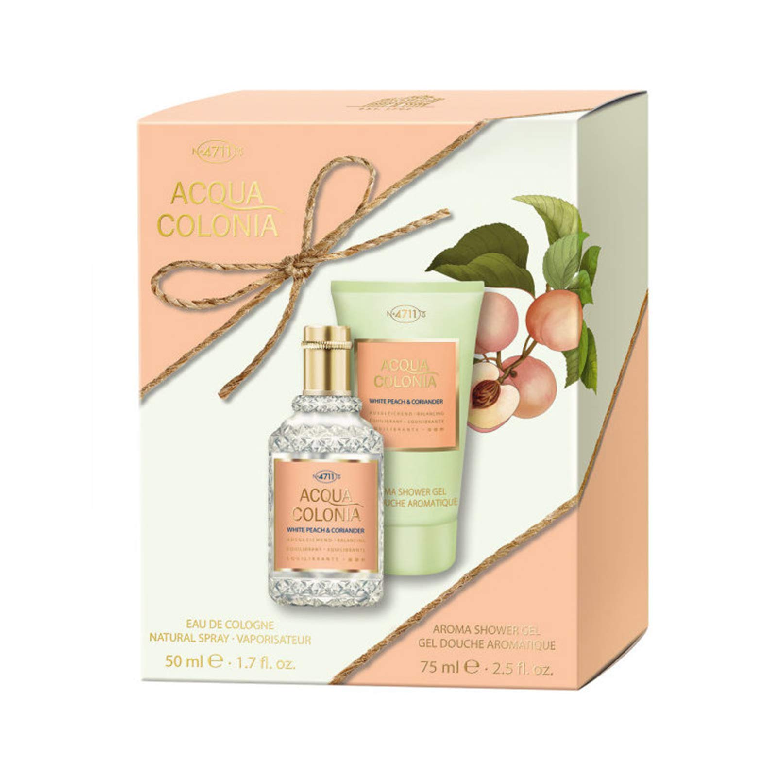 Acqua Colonia 4711 White Peach & Coriander Set - EdC + Shower Gel