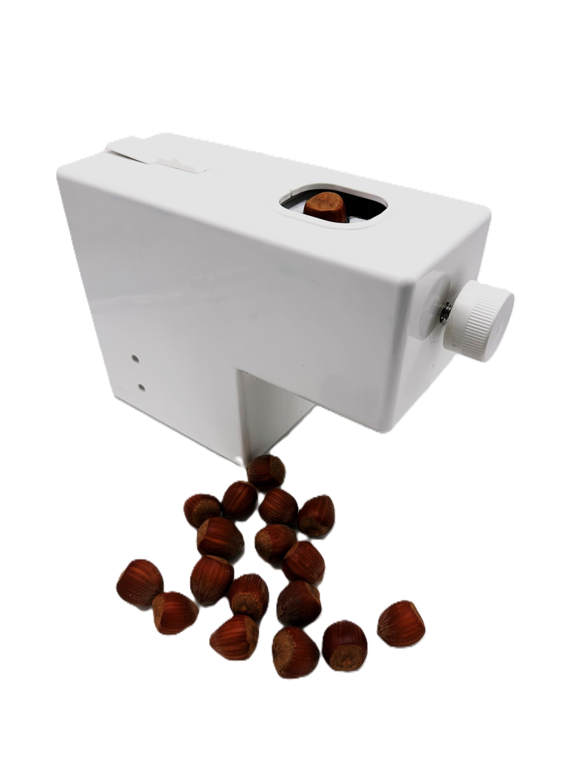 Photo 1 of Pelamatic Electric Nut Cracker | Dual-Mode Manual & Auto | Adjustable for Pecans, Almonds, Nuts | NEW UPDATED Durable Compact Design, White, 6.69 x 11.02 x 3.54 in, Plastic