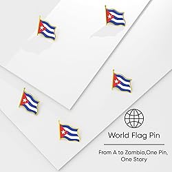 Cuba Flag Lapel Pin - Enamel Metal National Badge