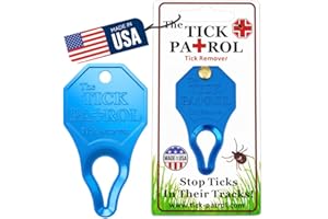 The Tick Patrol Tick Remover Tool for People & Pets, Lightweight, Durable, Keychain Attachment, Quick, Safe & Effective Tick 