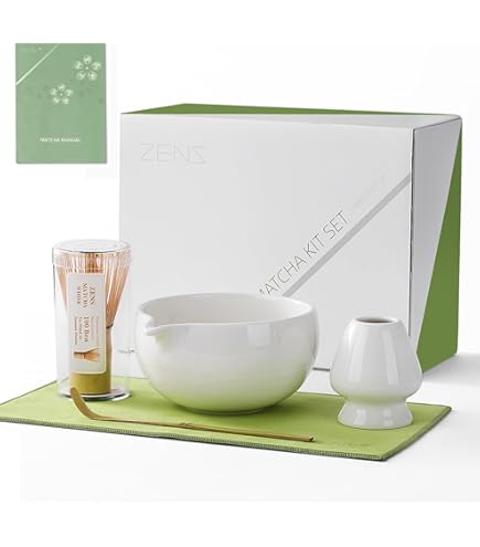 Amazon.com: ZENS Pink Matcha Set, Matcha Whisk Set Includes