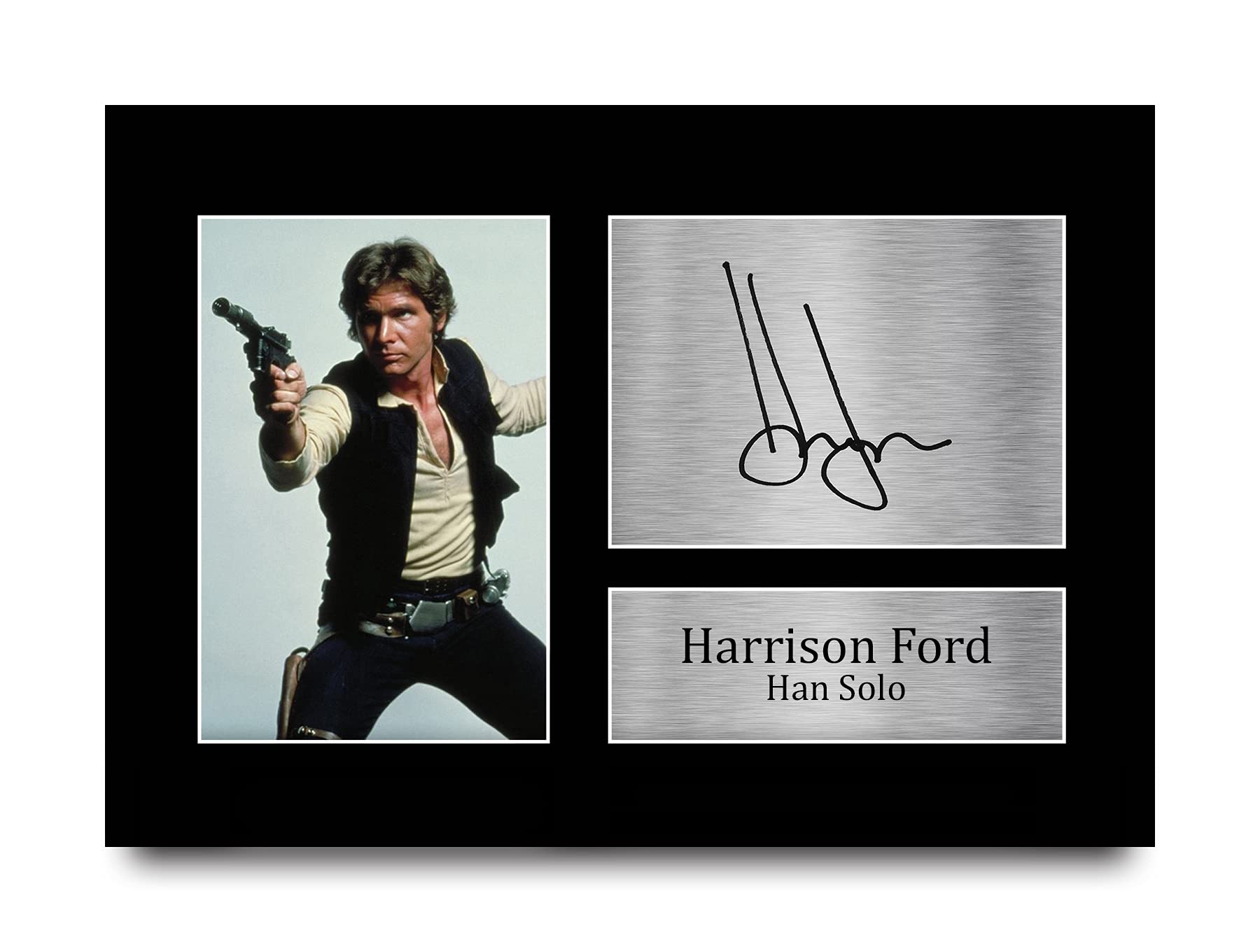 HWC Trading Harrison Ford Gift Signed A4 Printed Autograph Star Wars Gifts Print Photo Picture Display