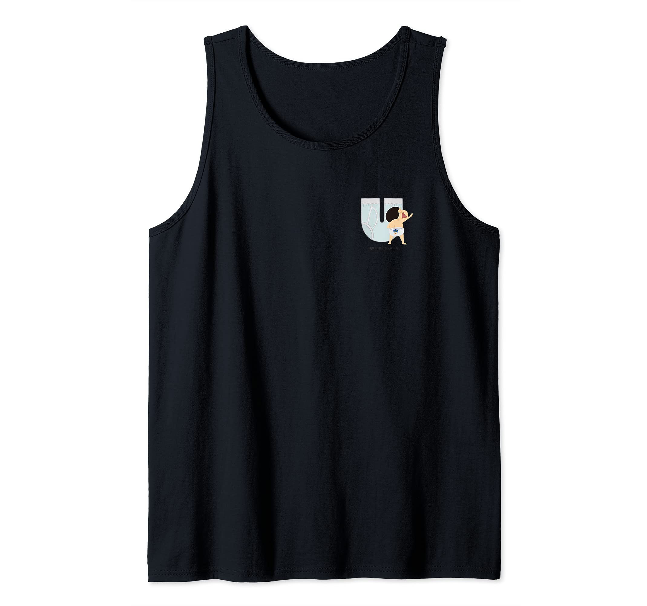 Crayon Shin-chan FUN! FUN! STUDY A to Z ”U” one point Tank Top