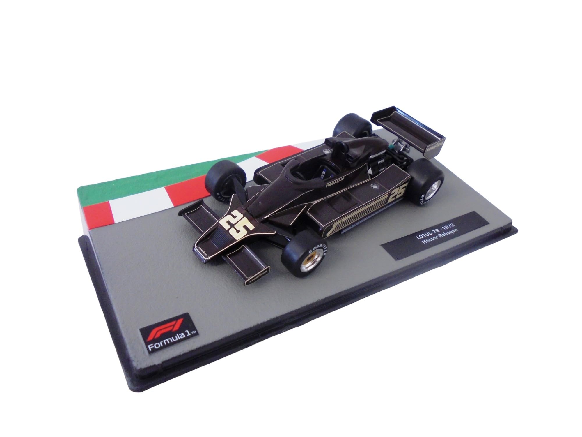 OPO 10 - Formula 1 1/43 miniature car compatible with LOTUS 78 Hector Rebaque 1978 - FD224