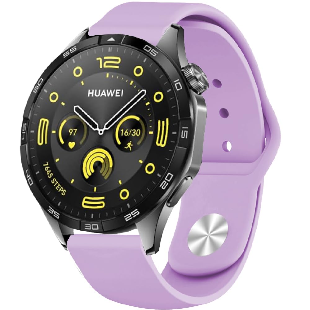 Replacement Band Silicone for Huawei Watch 5 46mm/4/3/3Pro, 22mm Bracelet Sport Watch Strap for Huawei Watch GT 6 Pro 46mm/6/GT 5 46 mm/5Pro/GT4/3/3Pro/2/2e/2Pro