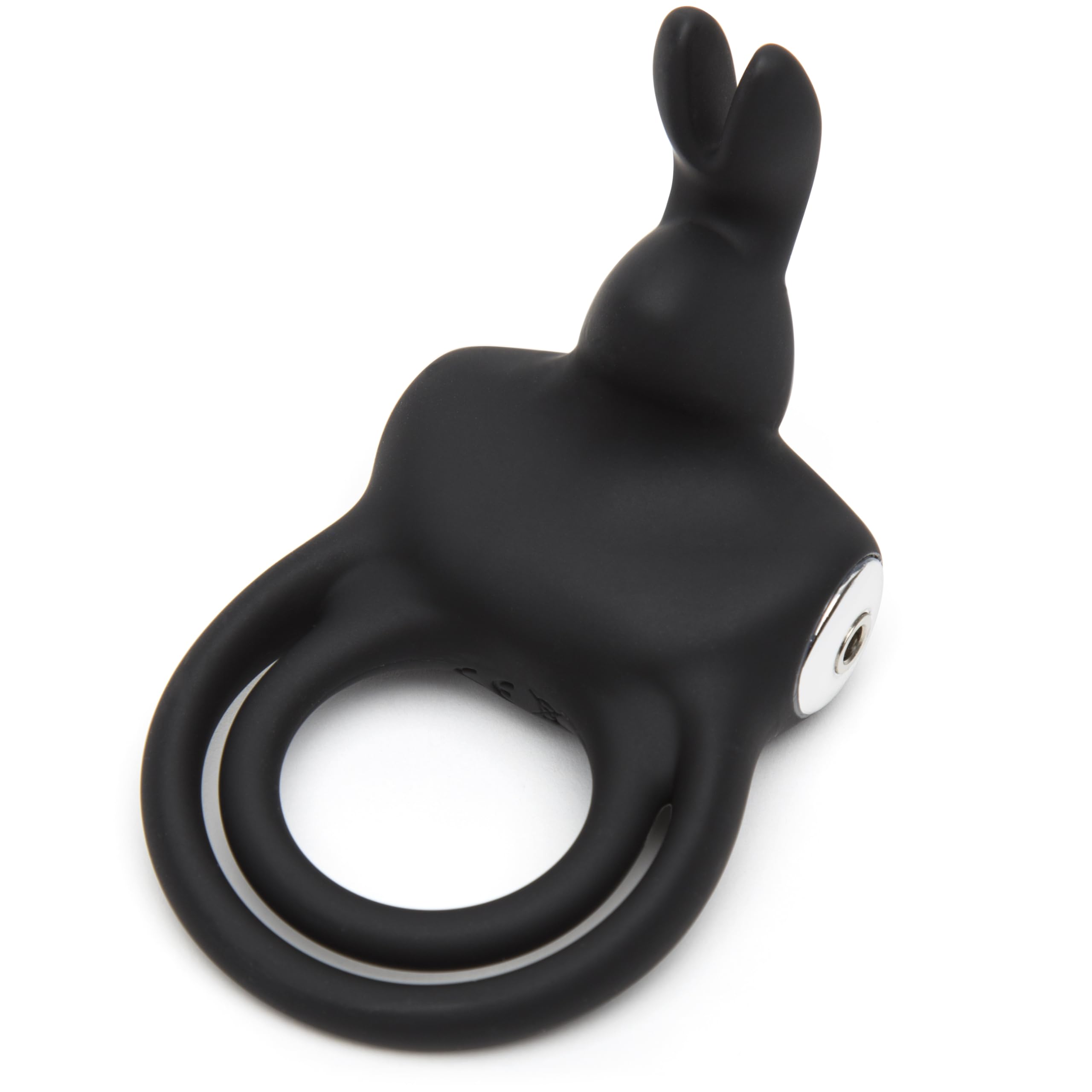Lovehoney Happy Rabbit Vibrating Cock Ring Male Sex Toy | Silicone Stretchy Penis Ring Enhancer for Shaft & Balls | 12 Mode Clitoral Stimulator | Adult Toy for Couples Harder Erection Support for Men