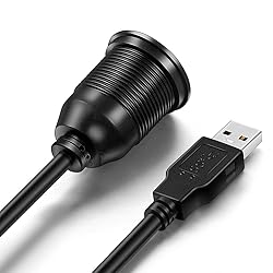 ICESPRING USB 3.0 Male to Female AUX Flush Mount