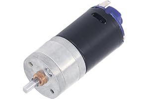 Gear Motor, DC 12V 10RPM High Torque Speed Reduction Motor with D Type Output Shaft and Metal Gear, for Electronic Locks Robo