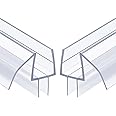 AmazerBath Shower Door Bottom Seal 39 inch (Set of 2) - Suitable for 3/8 Inch Glass, Frameless Glass Shower Door Seal Strip, Shower Door Sweep
