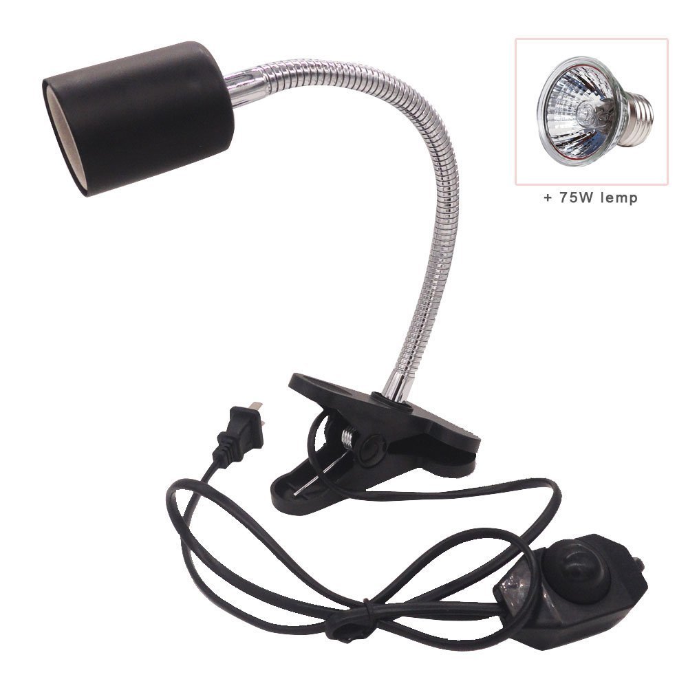 UVA UVB Animal Heat Lamp Light Holder,Clamp Lamp Fixture for Reptiles,Heat Lamps Holder Stand