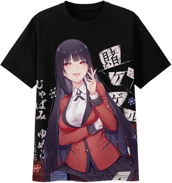 Amazon Co Jp 賭ケグルイ 蛇喰夢子 ももばみ きらり セイバー 男女 丸襟 シャツ 日常服 アニメ 半袖 Tシャツ Txs003 Xxl 服 ファッション小物
