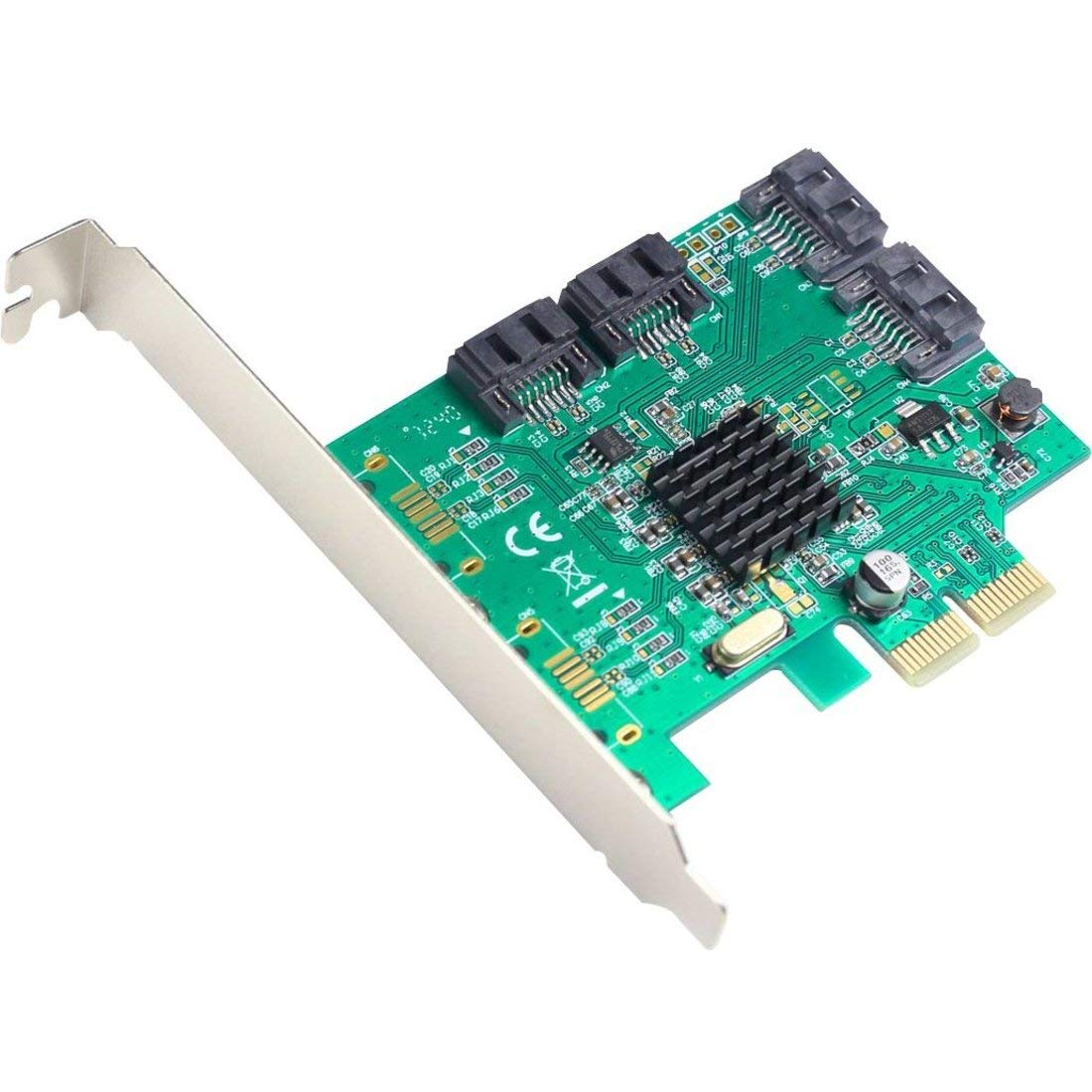 I/O Crest 4 Port SATA III PCI-e 2.0 x2 HyperDuo RAID Hard Drive Controller Card Marvell 9230 Chipset