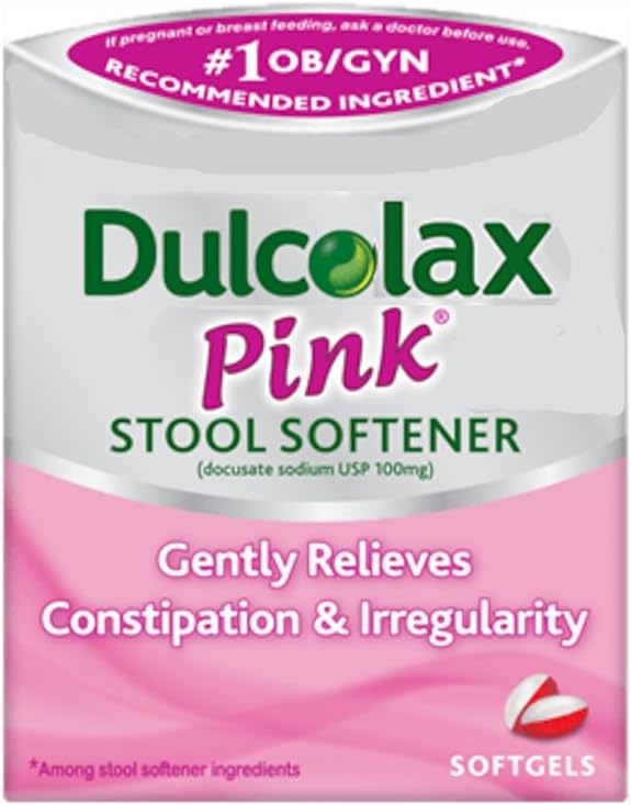 Dulcolax Pink, Stool Softener Laxative 25 CT (PACK OF 3) by Dulcolax
