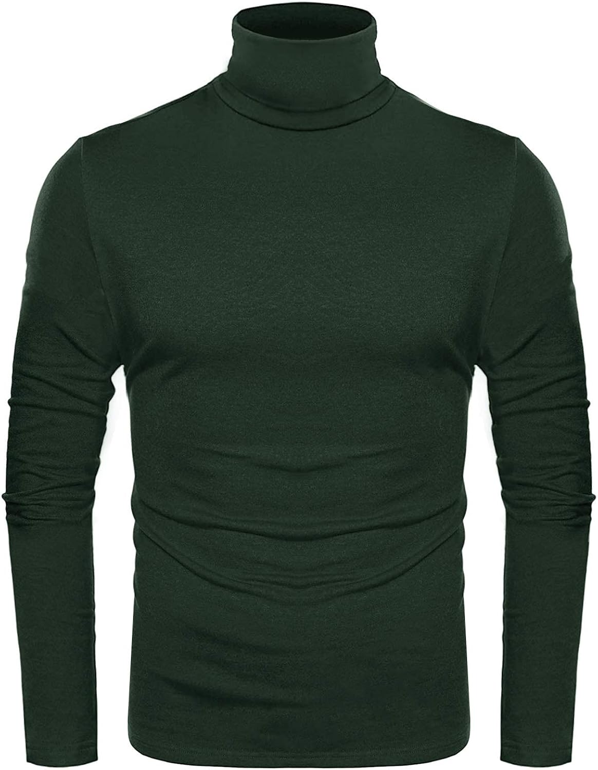 ZEGOLO Mens Thermal Mock Turtleneck Long Sleeve T Shirt Knitted Pullover Basic Slim Fit Shirts at  Men’s Clothing store