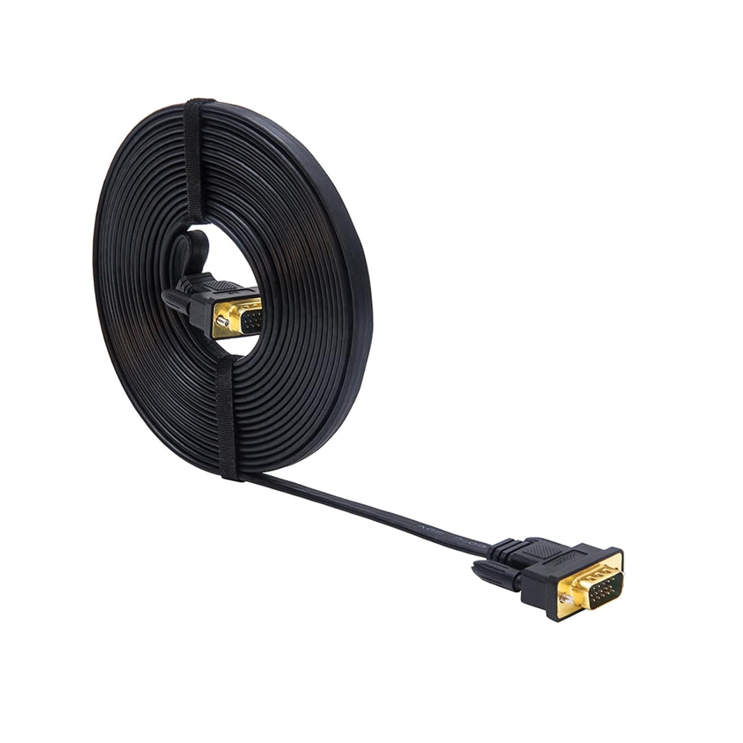 DTech 3M Ultra Thin Flat Computer Monitor VGA Cable Standard 15 Pin