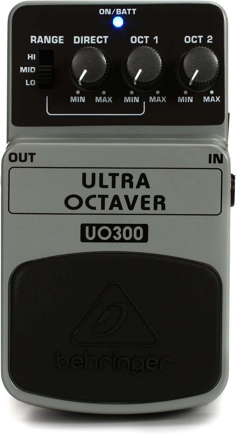 Behringer UO300 Ultra Octaver Stompbox Pedal 3-Mode Octave Shifter Guitar Bass