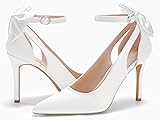 PiePieBuy Women's Pointed Toe High Heels Ankle