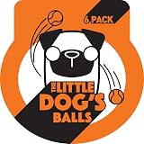 The Dog's Balls Dog Tennis Balls Orange Small 6 Pack Non Abrasive Felt view 9