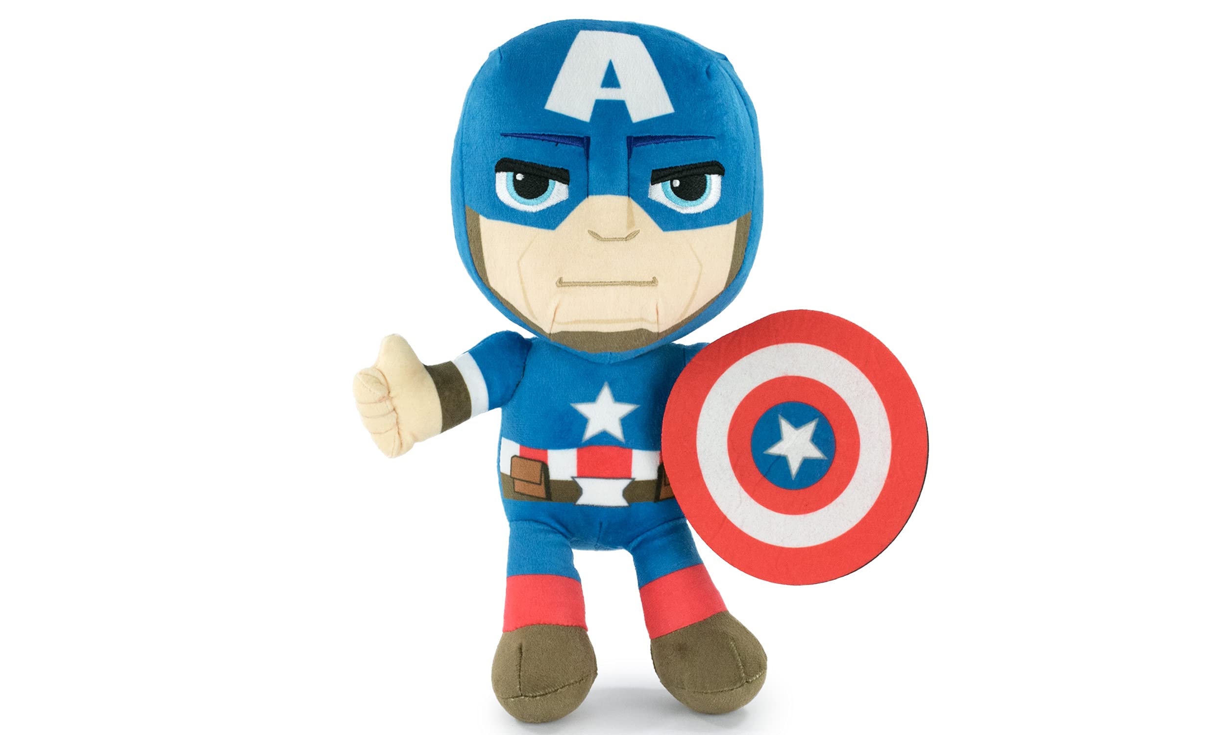 Whitehouse Leisure International Marvel Universe, Avengers, Guardians of the Galaxy characters plush toys - Super Soft Quality (30cm, Captain America)