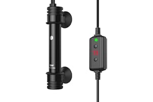 NICREW Aquarium Heater 50W, Temperature Adjustable Fish Tank Heater with Controller for 5-10 Gallon, Overheat Protection