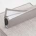 mDesign Set of 2 Hanging Shoe Rack - Ideal Wardrobe Storage Solutions - Hanging Shoe Storage with 10 Compartments - Linen