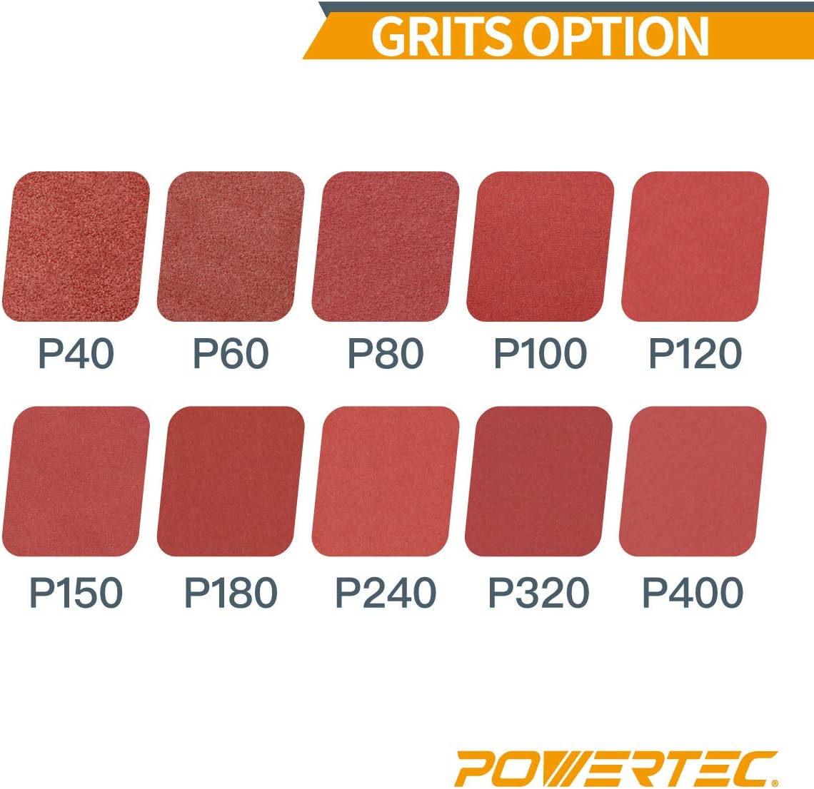POWERTEC 110620 4 x 36 Inch Sanding Belts, 40 Grit Aluminum Oxide Belt Sander Sanding Belt, Sandpaper for Belt and Disc Sander 10 Pack - Image 3