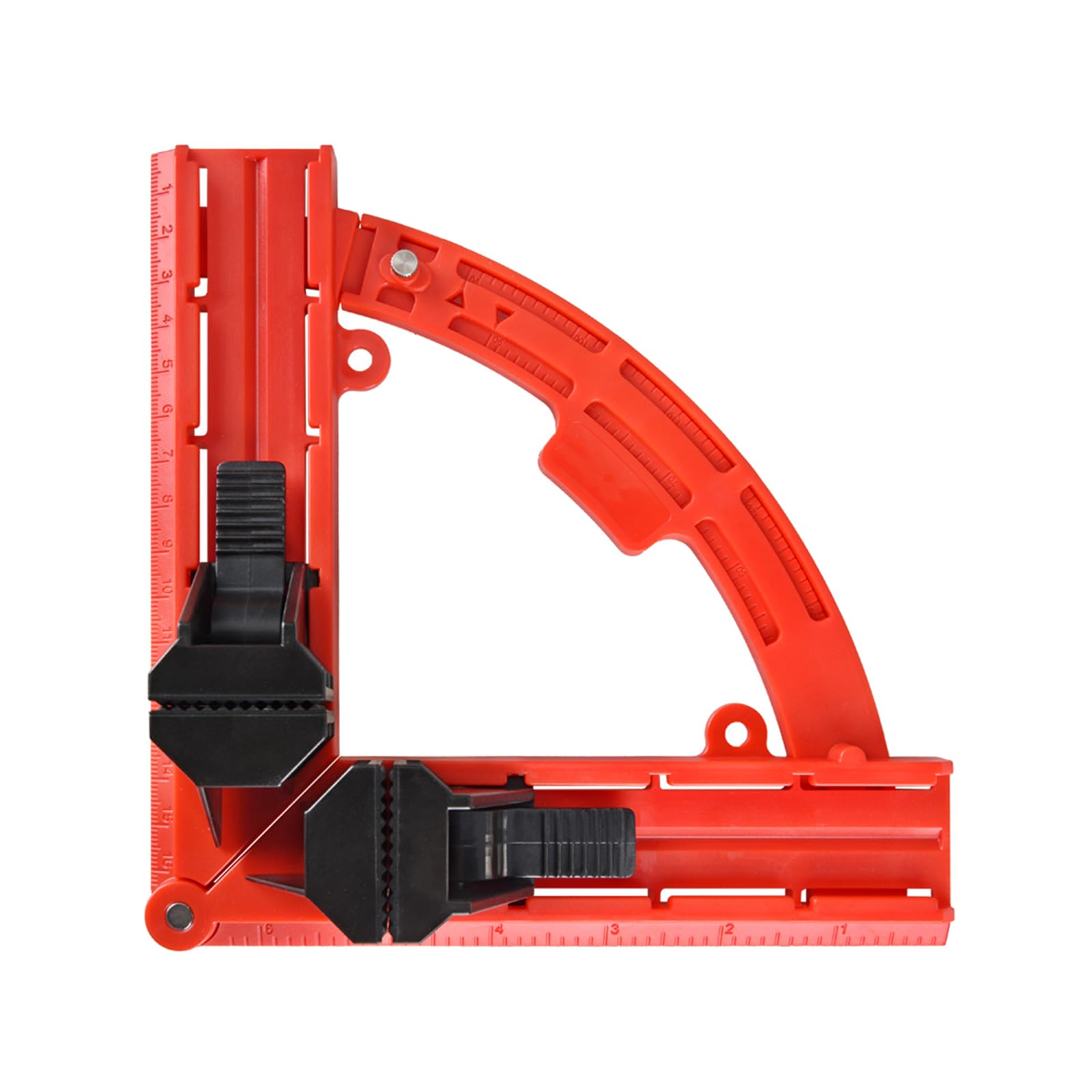 NS Juvyig Right Angle Clamp, Multi Angles Movable Corner Clamps, 30-90 Degrees Adjustable Clamps for Woodworking (Plastic-Red)