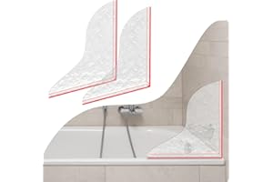 Mstar Home Shower Splash Guard, Shower Water Guard with Nano Strip, Removable Shower Splash Guard for tub, Kitchen Sink Count